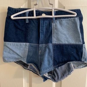 Adika Jean Shorts - Denim Pattern